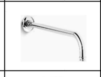 MASTERSHOWER 463 MM WALL MOUNT SHOWER ARM